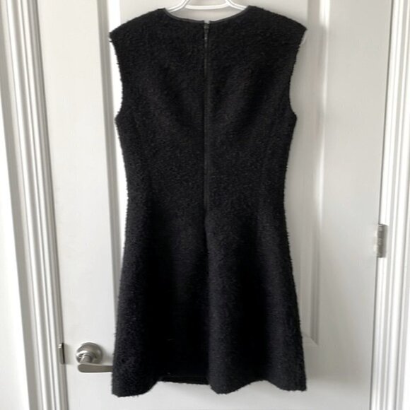 Armani Exchange Black Boiled Wool Blend Dress- Holiday 2013 - Picture 4 of 8